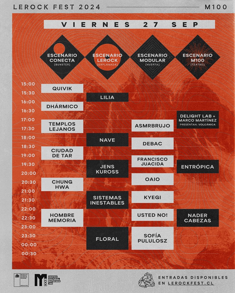 27 y 28 de septiembre en Matucana 100: conoce el cartel por día de LeRock Fest 